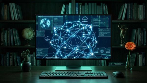 Сгенерированное ИИ изображение: монитор компьютера - Sputnik Армения