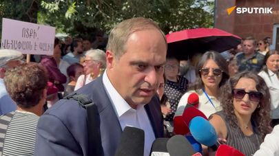 Ара Зограбян отвечает на вопросы журналистов (7 августа 2026). Эчмиадзин