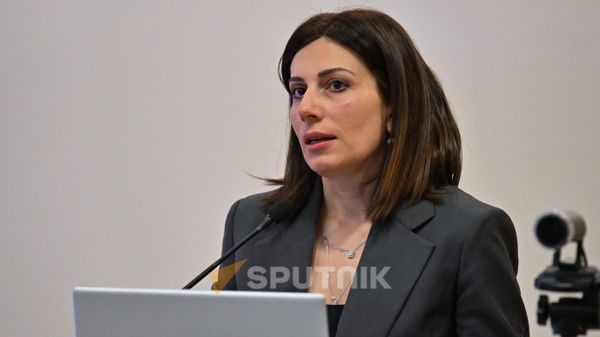 Министр здравоохранения Анаит Аванесян на конференции в преддверии Всемирного дня эпилепсии (7 февраля 2026). Еревaн - Sputnik Армения