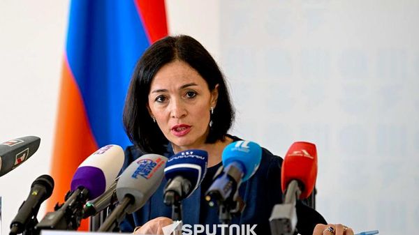 Пресс-конференция министра ОНКС Жанны Андреасян, посвященная началу нового учебного года (28 августа 2026). Еревaн - Sputnik Армения