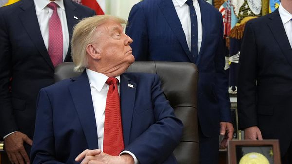 Президент США Дональд Трамп во время мероприятия на тему здравоохранения в Овальном кабинете Белого дома (18 сентября 2026). Вашингтон - Sputnik Армения