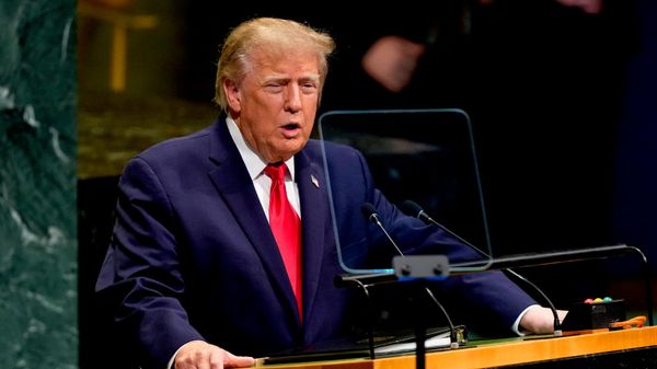 Президент США Дональд Трамп выступает на 81-й сессии Генеральной Ассамблеи Организации Объединенных Наций в штаб-квартире ООН (22 сентября 2026). Нью-Йорк - Sputnik Армения