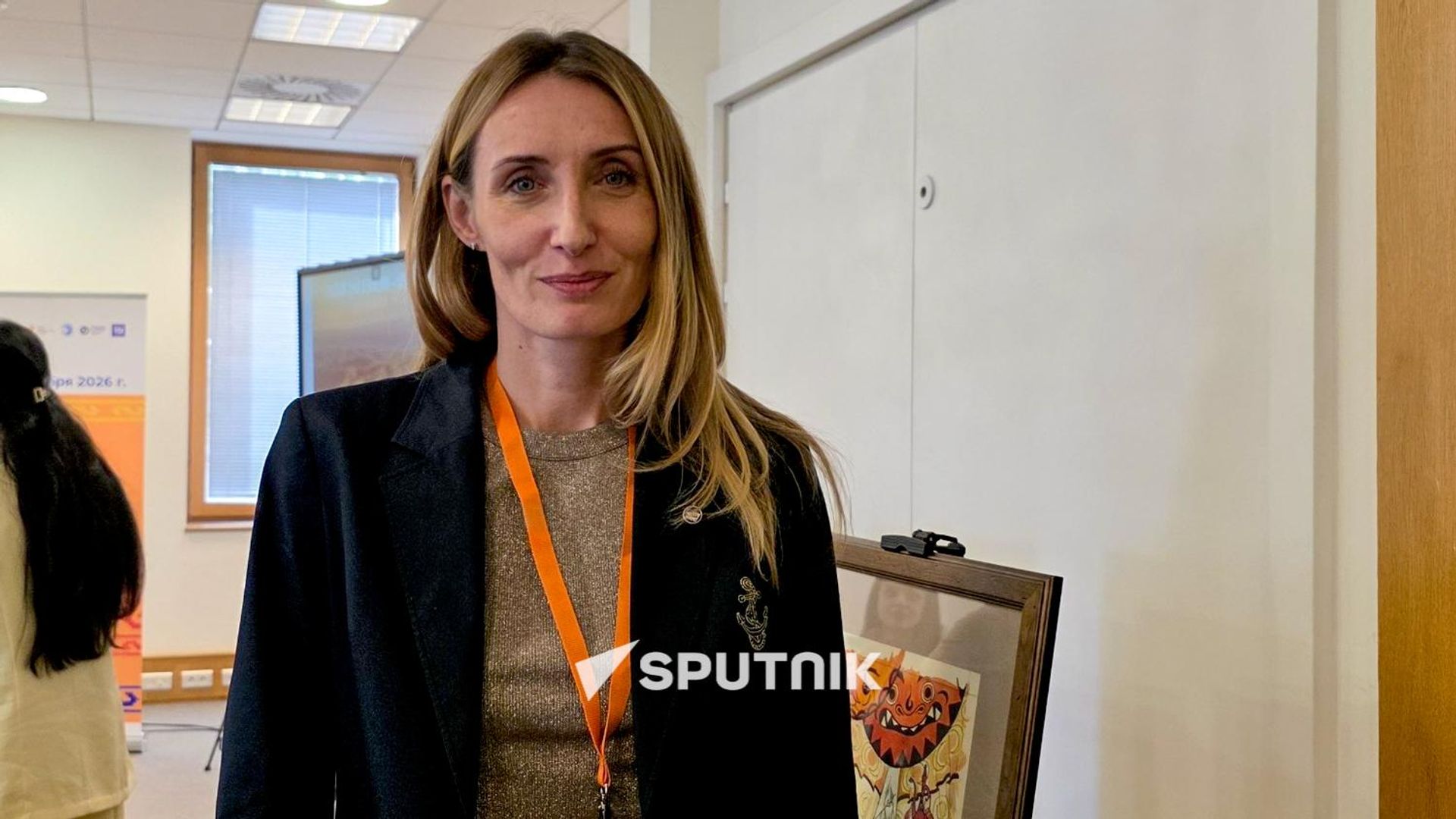 Заместитель гендиректора по образовательным проектам автономной некоммерческой организации Русская гуманитарная миссия Татьяна Орлова в Русском доме (25 сентября 2026). Еревaн - Sputnik Армения, 1920, 25.09.2026
