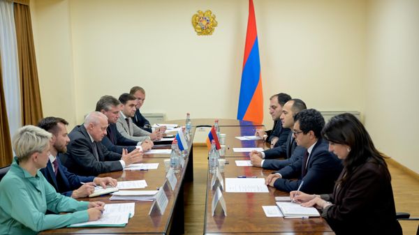 Դավիթ Թադևոսյանն ընդունել է Հայաստանում Ռուսաստանի դեսպան Սերգեյ Կոպիրկինին - Sputnik Արմենիա