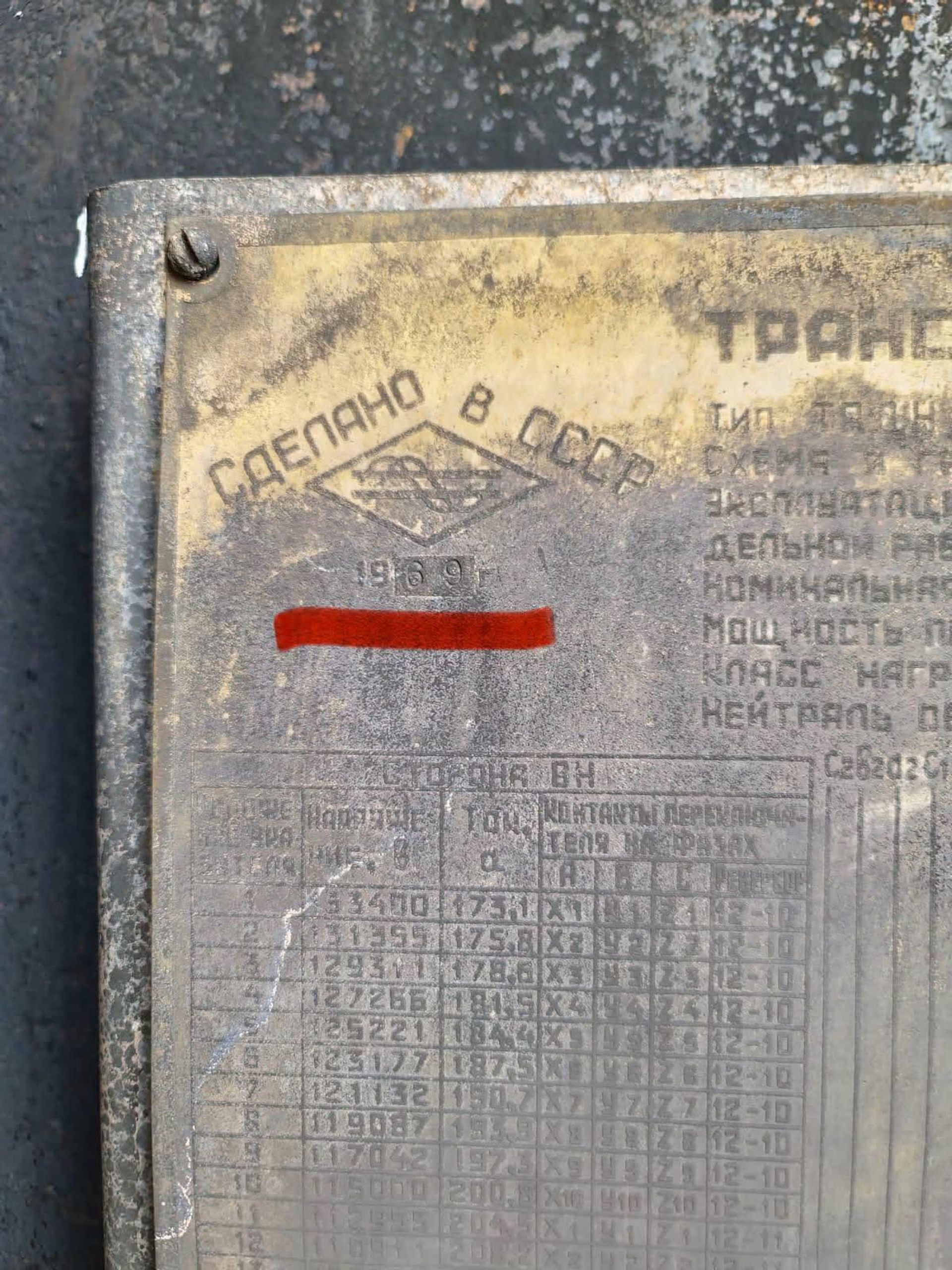 На фотографии изображена этикетка трансформатора мощностью 40 000 кВА, 110/6 кВ, который загорелся. Он был изготовлен в 1969 году - Sputnik Армения, 1920, 28.09.2026