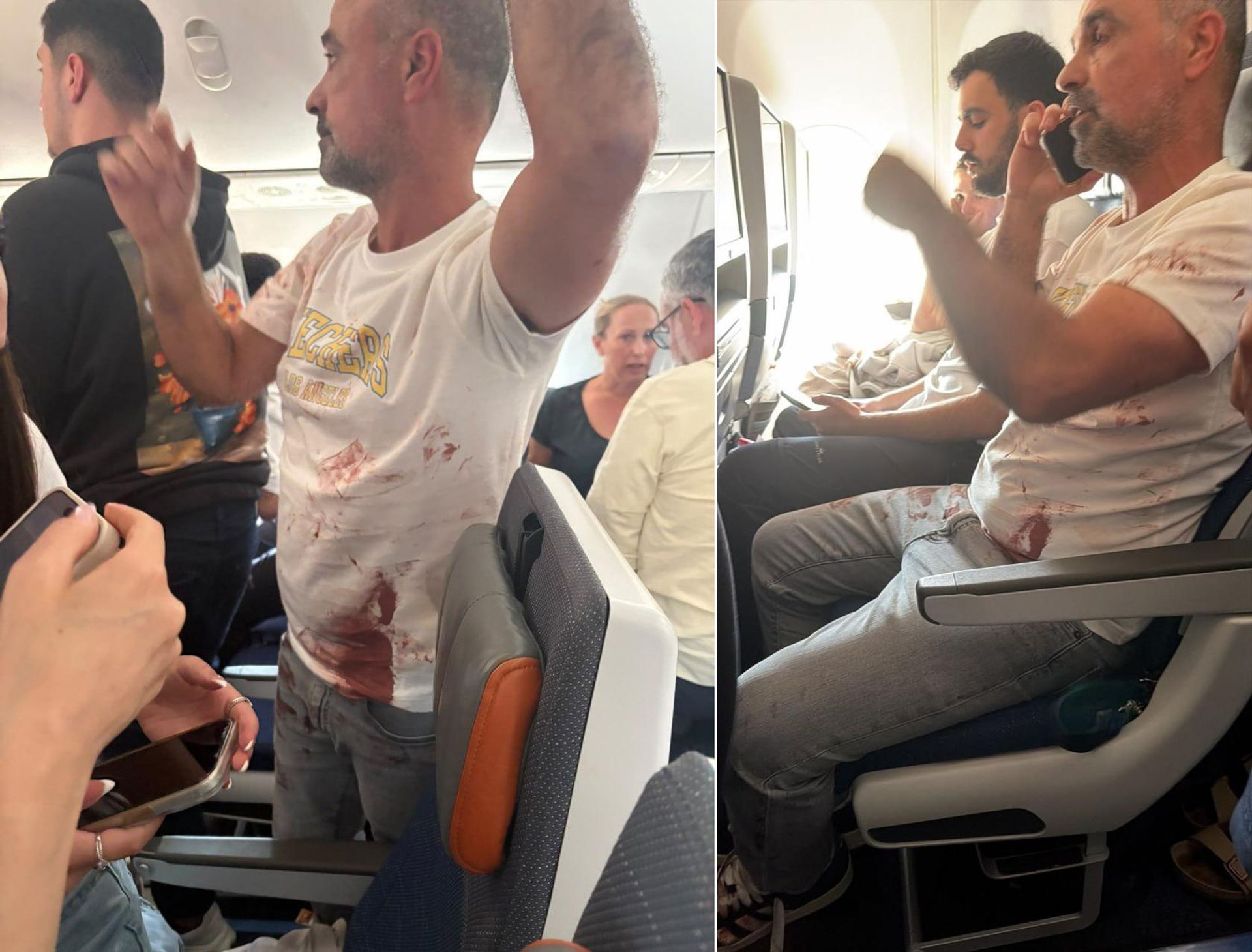 Первое фото из самолёта Flydubai, где произошла драка - Sputnik Армения, 1920, 30.09.2026