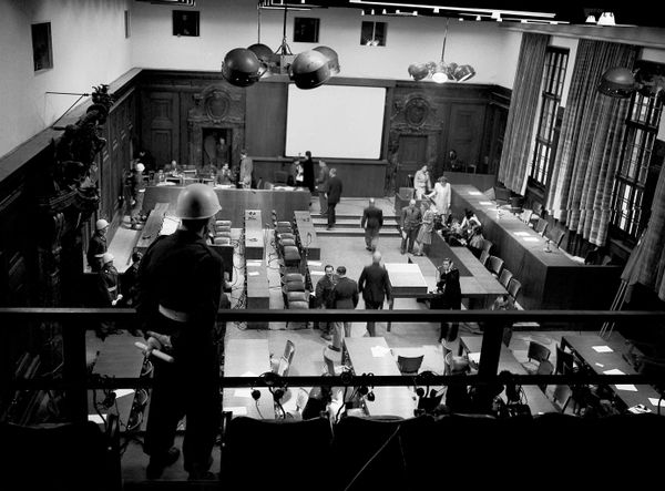 Նյուրնբերգի դատարանի դահլիճի ընդհանուր տեսքը - Sputnik Արմենիա