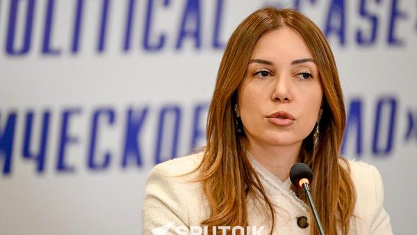 Депутат парламентской фракции Армения Анна Григорян на пресс-конференции (5 октября 2026). Еревaн - Sputnik Армения