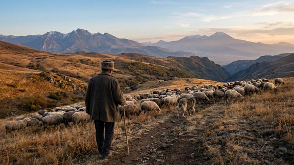 ԱԲ-ով բերենացված պատկեր․ հովիվն ու գառները - Sputnik Արմենիա