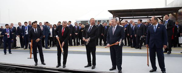 Открытие железной дороги Баку – Тбилиси – Карс Открытие железной дороги Баку – Тбилиси – Карс - Sputnik Армения