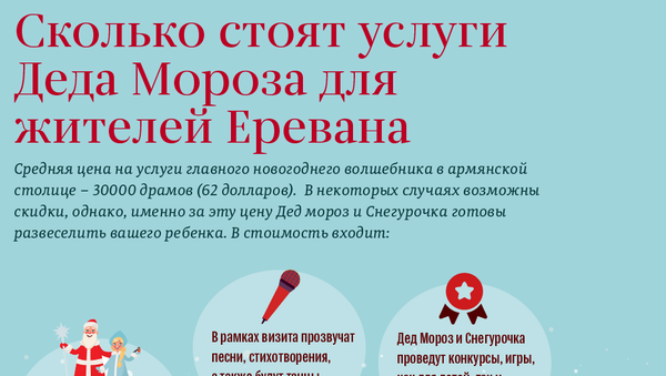Сколько стоят услуги Деда Мороза для жителей Еревана - Sputnik Армения