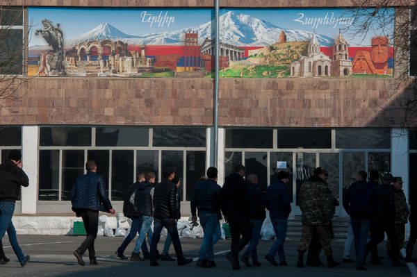 Первый день зимнего призыва в армию РА 2018 г. - Sputnik Армения
