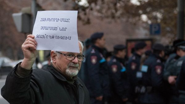 Акция протеста сторонников Сасна Црер Акция протеста сторонников Сасна Црер - Sputnik Армения