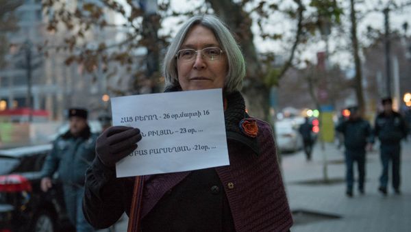 Акция протеста сторонников Сасна Црер - Sputnik Армения