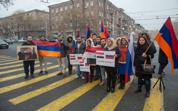 Սիրիահայերի երախտագիտության ակցիան Ռուսաստանին - Sputnik Արմենիա
