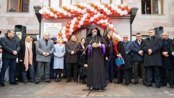 Открытие армянской школы в селе Гумбурдо. Самцхе-Джавахетия, Грузия - Sputnik Армения