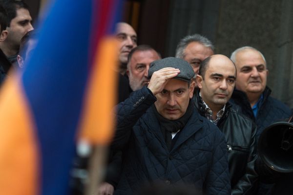 Во время акции Нет подорожанию Во время акции Нет подорожанию - Sputnik Армения