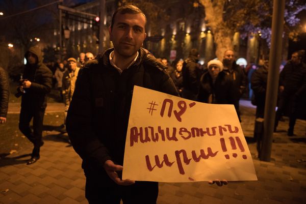 Во время акции Нет подорожанию Во время акции Нет подорожанию - Sputnik Армения