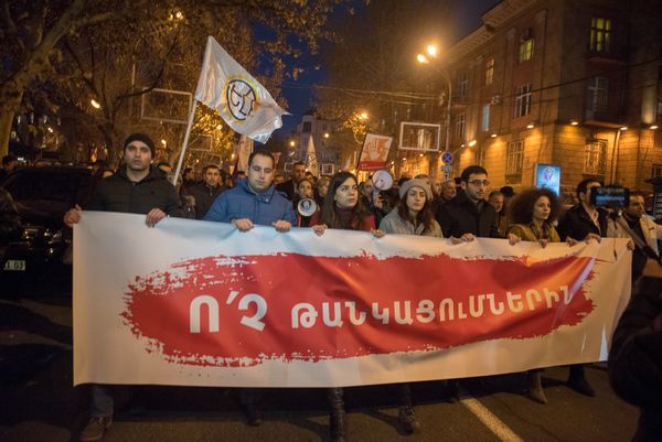 Во время акции Нет подорожанию Во время акции Нет подорожанию - Sputnik Армения
