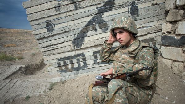 Военнослужащий армии Нагорно-Карабахской Республики. - Sputnik Армения