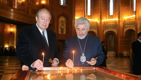 Визит посла РА в Велокобритании, кандидата в президенты РА от РПА Армена Саркисяна в Москву. - Sputnik Армения