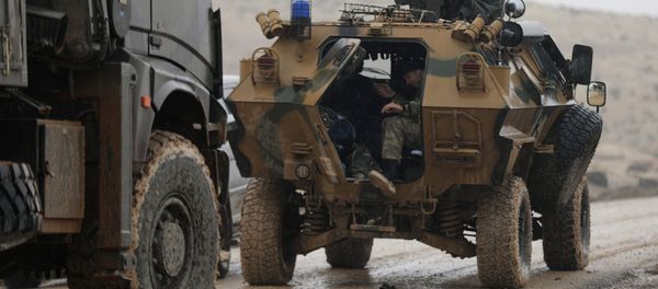 Турецкие войска севернее Африна (23 января 2018). Сирия - Sputnik Армения