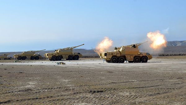 артиллерийские установки ДАНА азербайджанских ВС - Sputnik Армения