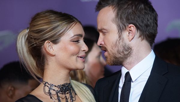 Актеры Лорен Парсекян и Аарон Пол на премьере вильма Need For Speed (6 марта 2014). Голливуд, Калифорния, США - Sputnik Արմենիա