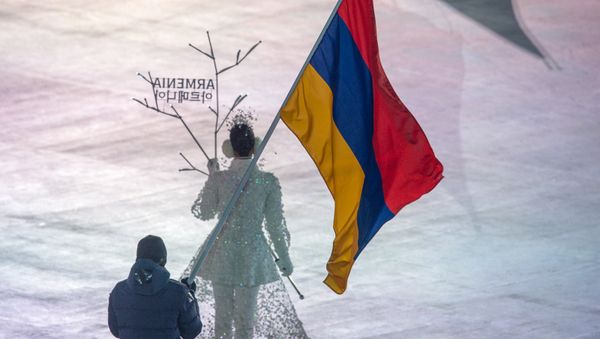 Выход команды Армении на XXIII Зимних играх (9 февраля 2018). Пхенчхан, Южная Корея - Sputnik Армения