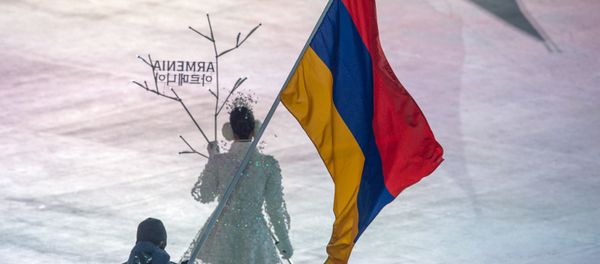 Выход команды Армении на XXIII Зимних играх (9 февраля 2018). Пхенчхан, Южная Корея - Sputnik Արմենիա