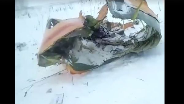 Первые кадры с места крушения самолета Ан-148-100В авиакомпании Саратовские авиалинии - Sputnik Արմենիա
