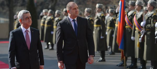 Встреча президентов Армении и Болгарии Сержа Саргсяна и Румена Радева - Sputnik Армения