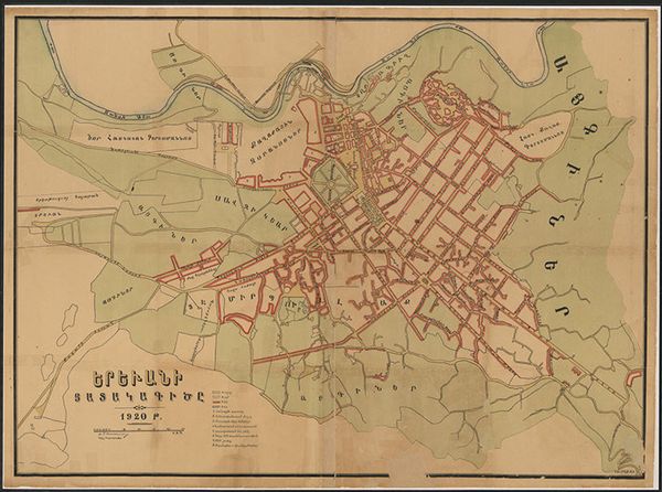 Генплан Еревана 1920 года Генплан Еревана 1920 года - Sputnik Армения