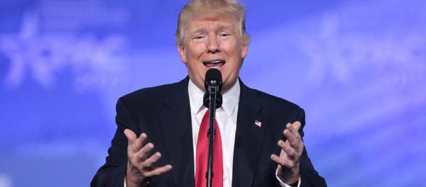Президент США Дональд Трамп во время выступления на Конференции Консервативного Политического Действия (CPAC) /2017 год/. Нэшнл-Харборе, штат Мэриленд, США - Sputnik Արմենիա