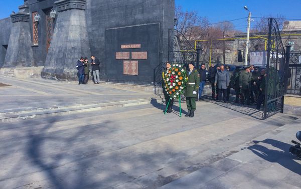 На военной базе ЮВО отметили день защитника Отечества (23 февраля 2018). Гюмри, Армения На военной базе ЮВО отметили день защитника Отечества (23 февраля 2018). Гюмри, Армения - Sputnik Армения