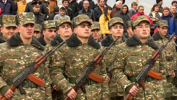 Военная присяга новобранцев, призванных по программе Это я - Sputnik Армения