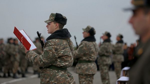 Присяга новобранцев, призванных по программе Это я - Sputnik Армения