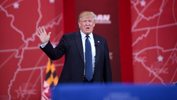 Дональд Трамп во время выступления на Конференции Консервативного Политического Действия (CPAC) /2015 год/. Нэшнл-Харборе, штат Мэриленд, США Дональд Трамп во время выступления на Конференции Консервативного Политического Действия (CPAC) /2015 год/. Нэшнл-Харборе, штат Мэриленд, США - Sputnik Армения