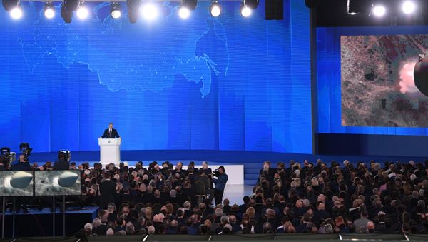 Ежегодное послание президента РФ В. Путина Федеральному Собранию Ежегодное послание президента РФ В. Путина Федеральному Собранию - Sputnik Армения