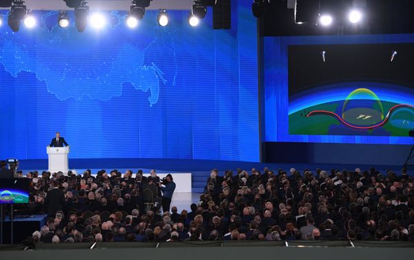 Ежегодное послание президента РФ Владимира Путина Федеральному Собранию Ежегодное послание президента РФ Владимира Путина Федеральному Собранию - Sputnik Армения