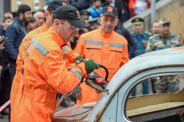 Учения по гражданской обороне в Ереване Учения по гражданской обороне в Ереване - Sputnik Армения