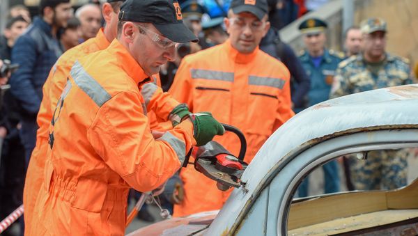 Учения по гражданской обороне в Ереване - Sputnik Армения
