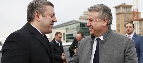 Премьер-министр Грузии Гиорги Квирикашвили прибыл в Армению - Sputnik Արմենիա