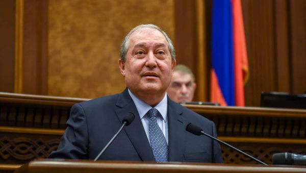 Новоизбранный президент Армении Армен Саркисян - Sputnik Արմենիա