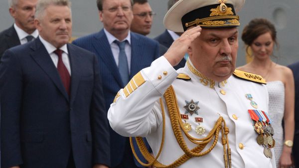 Подъем Андреевского флага на корвете Совершенный во Владивостоке - Sputnik Արմենիա