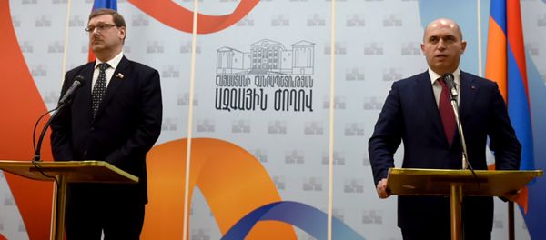 Пресс-конференция Константина Косачева и Армена Ашотяна - Sputnik Արմենիա