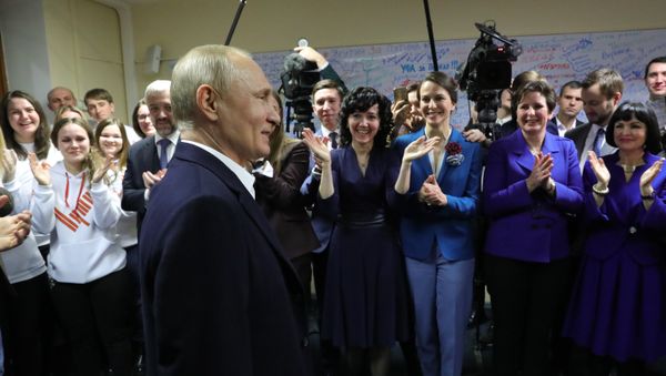 Предвыборный штаб кандидата в президенты РФ В. Путина - Sputnik Армения