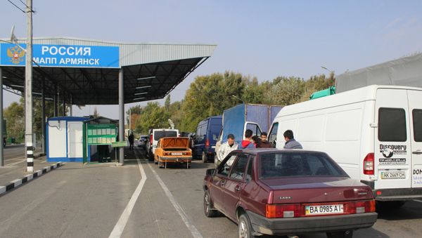 Таможенный пост в городе Армянске Республики Крым - Sputnik Армения