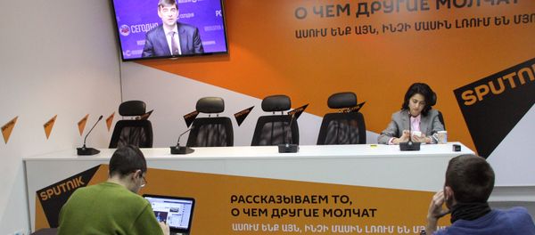 Пресс-конференция зампредседателя ГД РФ Сергея Железняка - Sputnik Армения