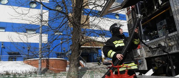 Пожар в торговом центре Персей в Москве - Sputnik Армения